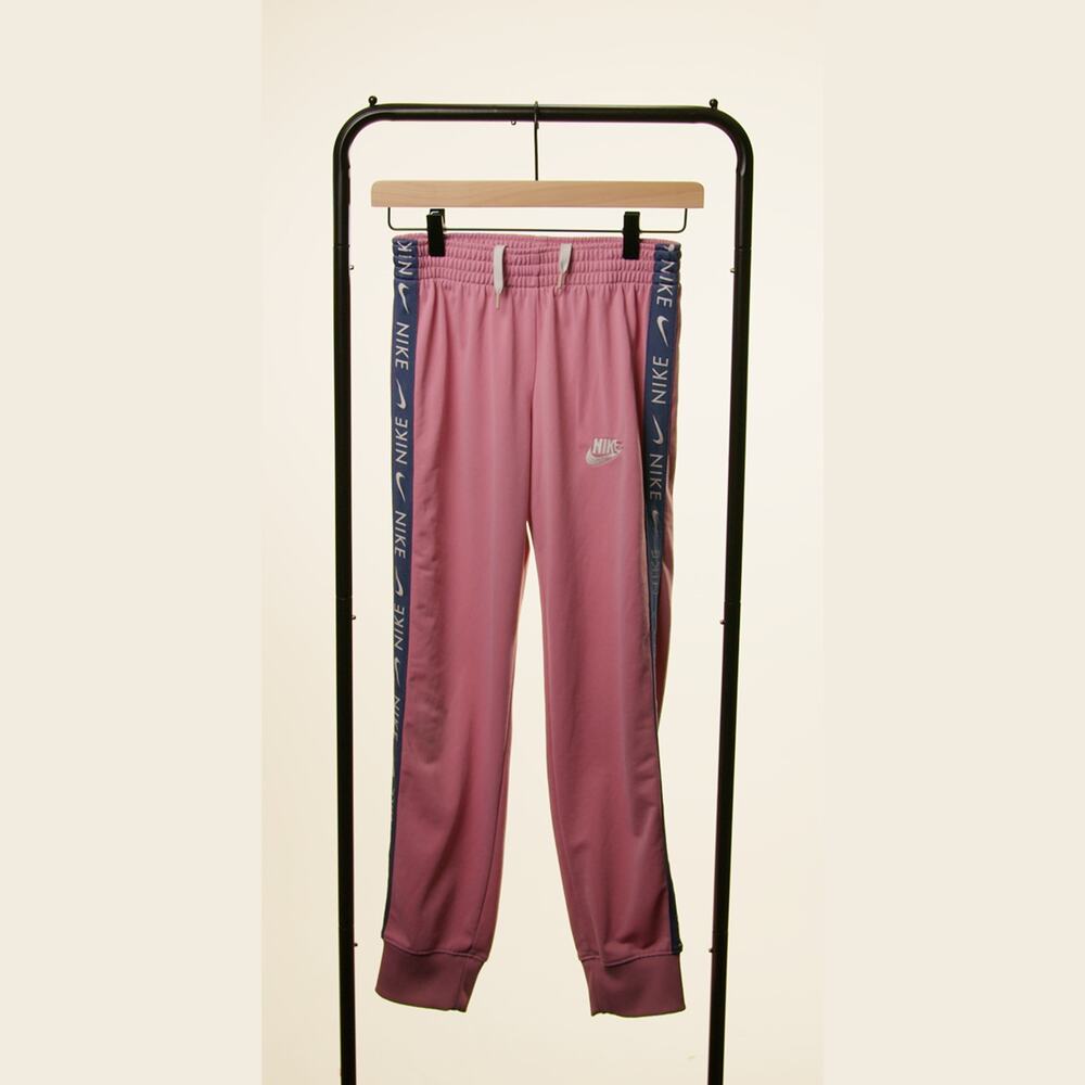 Nike Kids Youth Large Pink Logo Tape Jogger Pants Track Pants